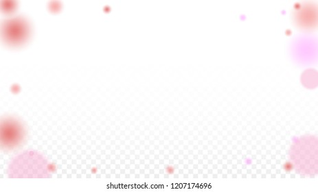 Hearts Confetti Falling Background. St. Valentine's Day pattern. Romantic Scattered Hearts Design Element. Vector Illustration. Cute Element of Design for Birthday Party.