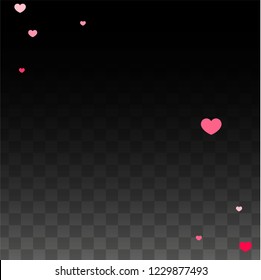 Hearts Confetti Falling Background. St. Valentine's Day pattern. Romantic Scattered Hearts Texture. Love. Sweet Moment. Gift. Cute Element of Design for Posters.
