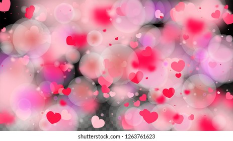 Hearts Confetti Falling Background. St. Valentine's Day pattern. Romantic Scattered Hearts Wallpaper. Love. Sweet Moment. Gift. Cute Element of Design for Flyers.