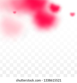 Hearts Confetti Falling Background. St. Valentine's Day pattern. Romantic Scattered Hearts Texture. Vector Illustration. Cute Element of Design for Banners.