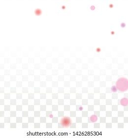 Hearts Confetti Falling Background. St. Valentine's Day pattern. Romantic Scattered Hearts Design Element. Vector Illustration. Cute Element of Design for Flyers.