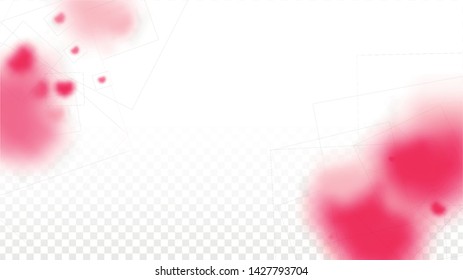 Hearts Confetti Falling Background. St. Valentine's Day pattern. Romantic Scattered Hearts Wallpaper. Love. Sweet Moment. Gift. Cute Element of Design for Posters.