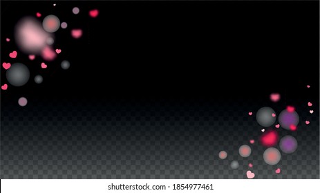 El Corazón Confetti Cae De Fondo. Patrón del Día de San Valentín. Elemento romántico de diseño de corazones dispersos. Ilustración vectorial. Elemento lindo del diseño para bodas.