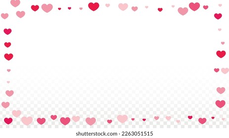 El Corazón Confetti Cae De Fondo. Patrón del Día de San Valentín. Elemento romántico de diseño de corazones dispersos. Amor. Dulce momento. Regalo. Elemento personalizado del diseño para tarjetas.