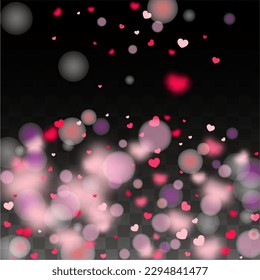 Hört Konfetti Fallender Hintergrund. Valentinstag-Muster. Romantische Scattered Hearts Texture. Liebe. Süß Moment. Geschenk. Cute Element des Designs für Banner.