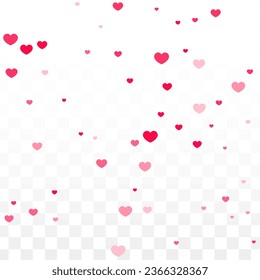 El Corazón Confetti Cae De Fondo. Patrón del Día de San Valentín. Elemento romántico de diseño de corazones dispersos. Amor. Dulce momento. Regalo. Elemento lindo del diseño para afiches.