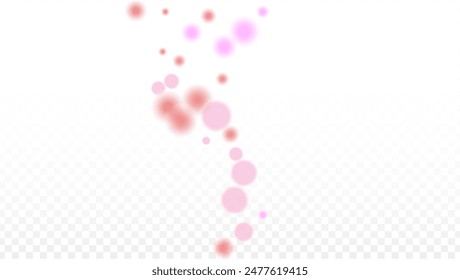 Hearts Confetti Falling Background. St. Valentine's Day pattern. Romantic Scattered Hearts Wallpaper. Vector Illustration. Cute Element of Design for Posters.