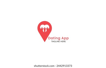 Hearts Couple Hug Logo design vector. Love Dating Marriage Wedding Valentines Day icon.