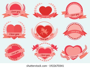 hearts cupids all cute things labels