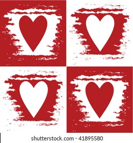 Hearts decor - vector