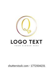 Plantilla de logotipo de letra Q, logotipo de vectores para identidad empresarial y de empresa 