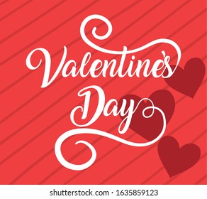 Hearts design of Happy valentines day love passion romantic wedding decoration and marriage theme Vector illustration