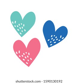 hearts design isolated over white background. vector illustration