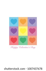 Hearts designs for valentine's day and any love concept