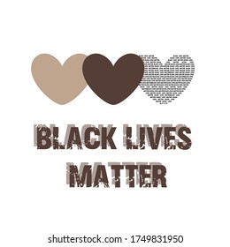  Hearts of different colors, text, different skin colors, the symbol of equality, equality for all, Black lives matter, we are in this together, equal people, human rights