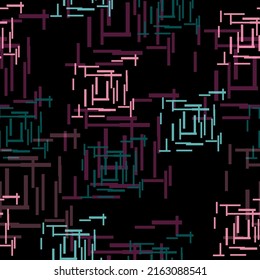 Hearts and Dots Vector Patterns. Ethnic background. Vector illustration. Rainbow color texture for background. Retro style.