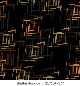 Hearts and Dots Vector Patterns. Ethnic background. Vector illustration. Rainbow color texture for background. Retro style.