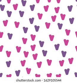 Hearts for fabric design. Seamless pattern tile. Invitation background. Isolated white background. Happy birthday banner. Cute vector illustration. Vector paper illustration. Vintage style.