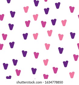 Hearts for fabric design. Seamless pattern tile. Invitation background. Isolated white background. Happy birthday banner. Cute vector illustration. Vector paper illustration. Vintage style.