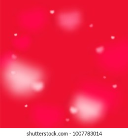 Hearts Falling Background. St. Valentine's Day pattern.   Romantic Scattered Hearts Wallpaper. Love. Light, Bokhe, Magic Clouds, Moments.

 Element of Design for Cards, Banners, Posters, Flyers. 
