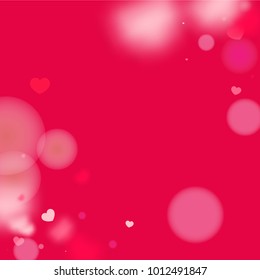 Hearts Falling Background. St. Valentine's Day pattern.   Romantic Scattered Hearts Texture. Love. Light, Bokhe, Magic Clouds, Moments.

 Element of Design for Cards, Banners, Posters, Flyers. 
