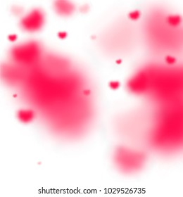 Hearts Falling Background. St. Valentine's Day pattern.   Romantic Scattered Hearts Design Element. Love. Light, Bokhe, Magic Clouds, Moments.

 Design for Weddings, Anniversary, Mother's Day. 
