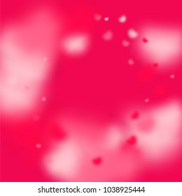 Hearts Falling Background. St. Valentine's Day pattern.   Romantic Scattered Hearts Wallpaper. Love. Light, Bokhe, Magic Clouds, Moments.

 Design for Weddings, Anniversary, Mother's Day. 
