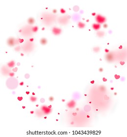 Hearts Falling Background. St. Valentine's Day pattern.   Romantic Scattered Hearts Design Element. Love. Light, Bokhe, Magic Clouds, Moments.

 Design for Weddings, Anniversary, Mother's Day. 
