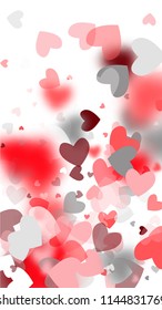  Hearts Falling Down. Illustration with Beautifull Hearts for your Design. Wedding Background for Greeting Card, Invitation or Banner.

 Vector illustration.