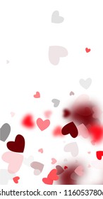  Hearts Falling Down. Illustration with Beautifull Hearts for your Design. Wedding Background for Greeting Card, Invitation or Banner.

 Vector illustration.