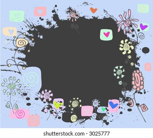 hearts and flowers