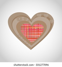 Hearts with flowers