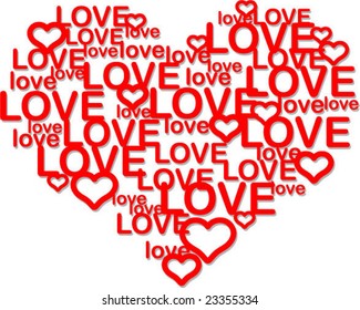hearts form balloons