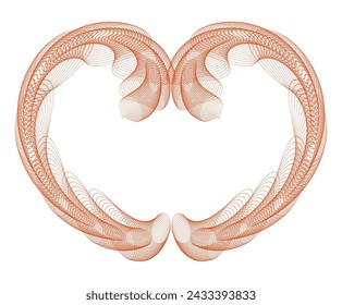 Corazones geométricos lineales logotipos vectoriales iconos o logotipos, diseño gráfico elementos de estilo moderno, cuidado del amor. Ilustración vectorial EPS 10 símbolo geométrico de la caridad.