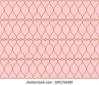 Hearts geometric pattern background. Abstract love wallpaper.Holiday repeating texture for St. Valentine's Day.