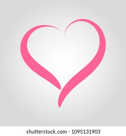 Hearts. Grunge stamps collection