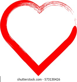 Hearts . Grunge stamps collection.love Shapes for your design. Textured Valentine's Day signs.Vector illustration.