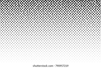 Hearts halftone transition backdrop vector overlay texture