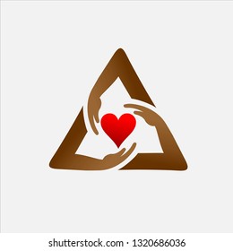 Hearts and Hands form a Triangle