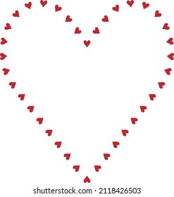 corazones en forma de corazón