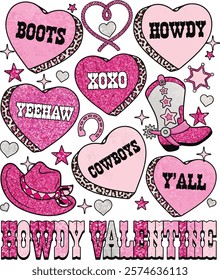 Hearts Howdy Valentine Country Love