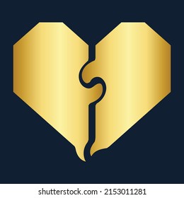 Hearts icon collection. Live broadcast of video, chat, likes. Collection of heart illustrations, love symbol icons . Golden hearts