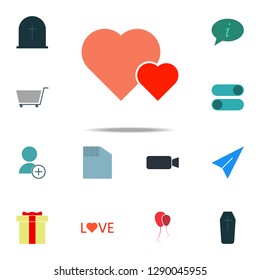 hearts icon. color web icons universal set for web and mobile