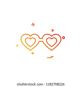 Hearts icon design vector 