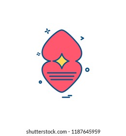 Hearts icon design vector