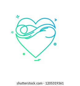 Hearts icon design vector