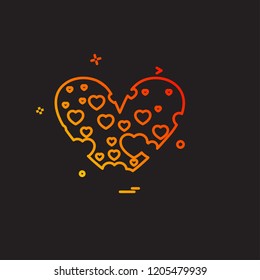 Hearts icon design vector