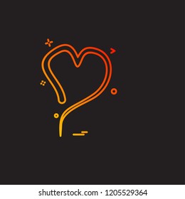 Hearts icon design vector