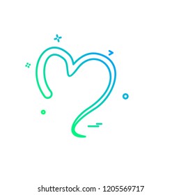 Hearts icon design vector