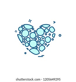 Hearts icon design vector